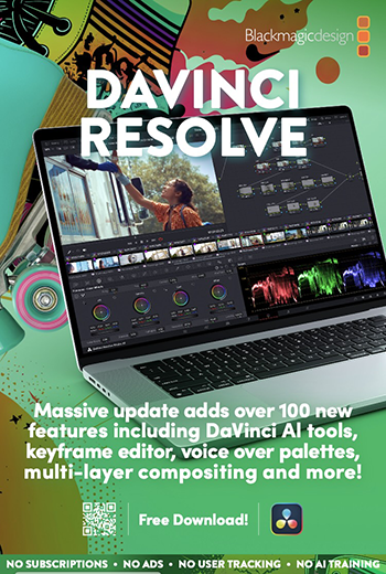 国内の教育機関を対象に「DaVinci Resolve Studio」を先着100校に無償提供するプログラムが開始